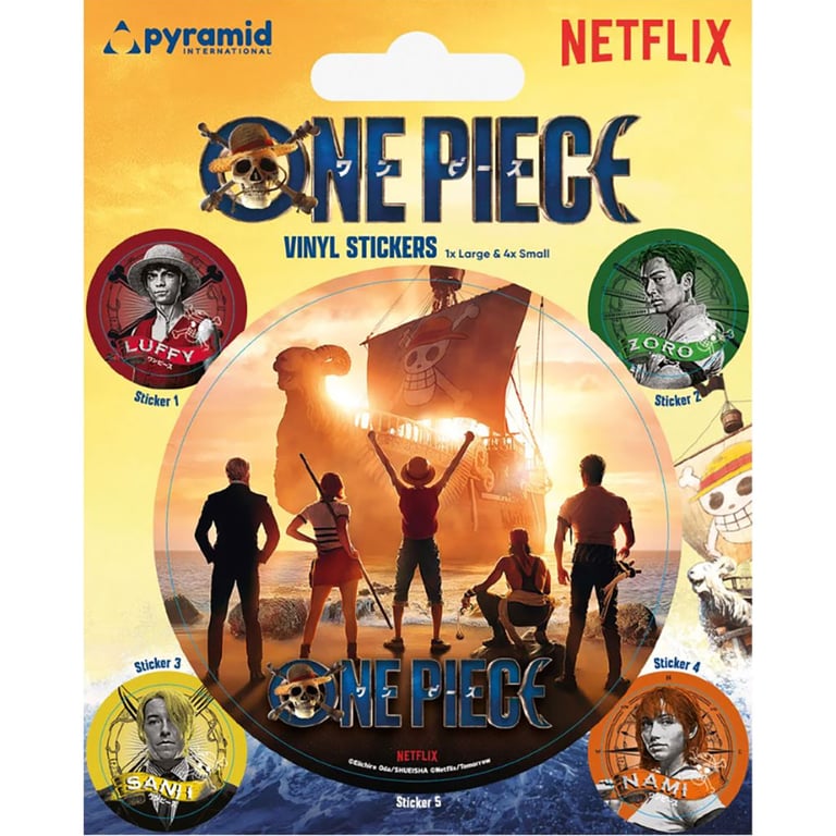 One Piece Live Action Vinyl Self Adhesive Stickers - High Quality Gloss Finish