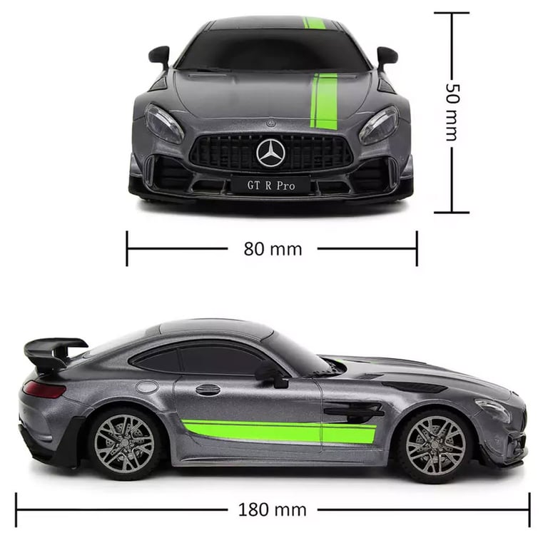 Mercedes AMG GT PRO 1:24 Scale Radio Controlled Car with Spring Suspension and Xenon LED Headlights