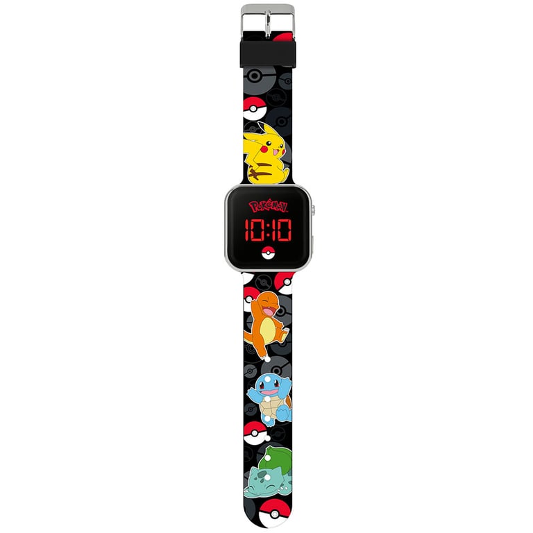 Pokmon Junior LED Digital Watch - Kids Timepiece with Silicone Strap and 1-Year Guarantee