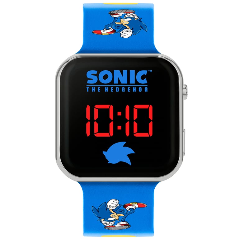 Sonic The Hedgehog Junior LED Digital Watch - Easy to Read Display & 1 Year Guarantee