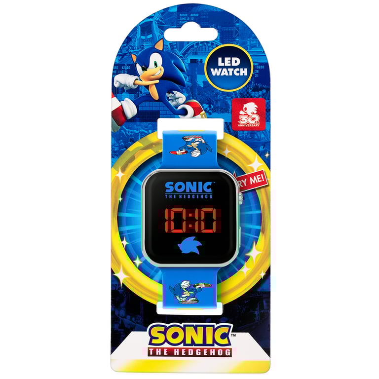 Sonic The Hedgehog Junior LED Digital Watch - Easy to Read Display & 1 Year Guarantee