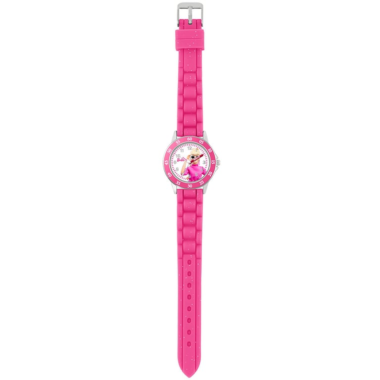 Barbie Junior Time Teacher Watch - Analogue Watch with Easy Read Numbers and Barbie Dial Design