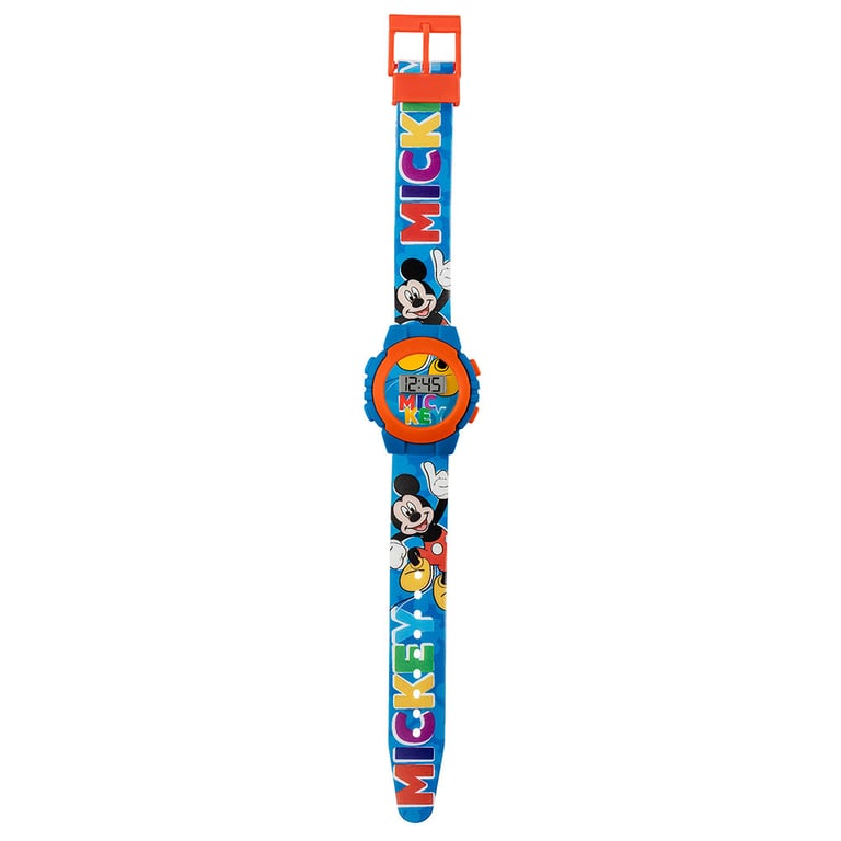 Mickey Mouse Kids Digital Watch - Vibrant Silicone Strap and Easy-to-Read Display