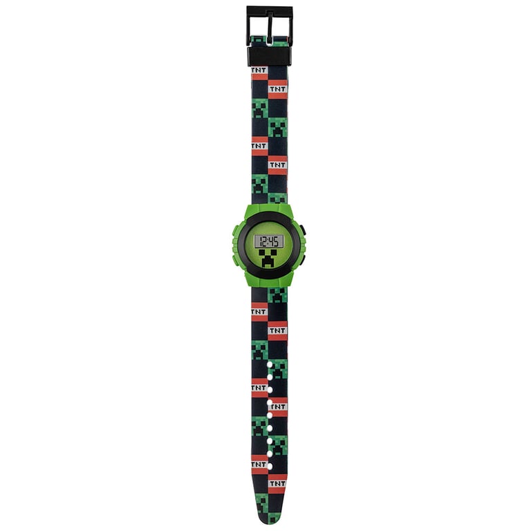 Minecraft Kids Digital Watch - Easy Read Display & 1 Year Guarantee