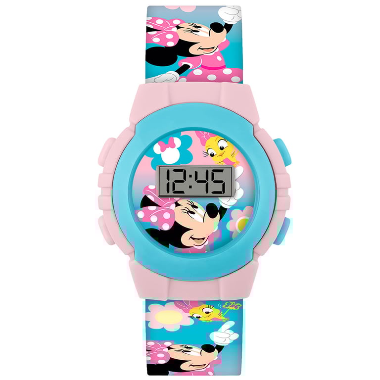 Minnie Mouse Kids Digital Watch - Easy Read Display & 1 Year Guarantee