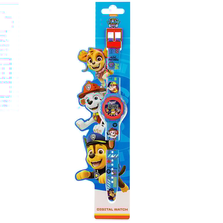 Paw Patrol Kids Digital Watch - Vibrant Silicone Strap with Easy to Read Display and 1 Year Guarantee