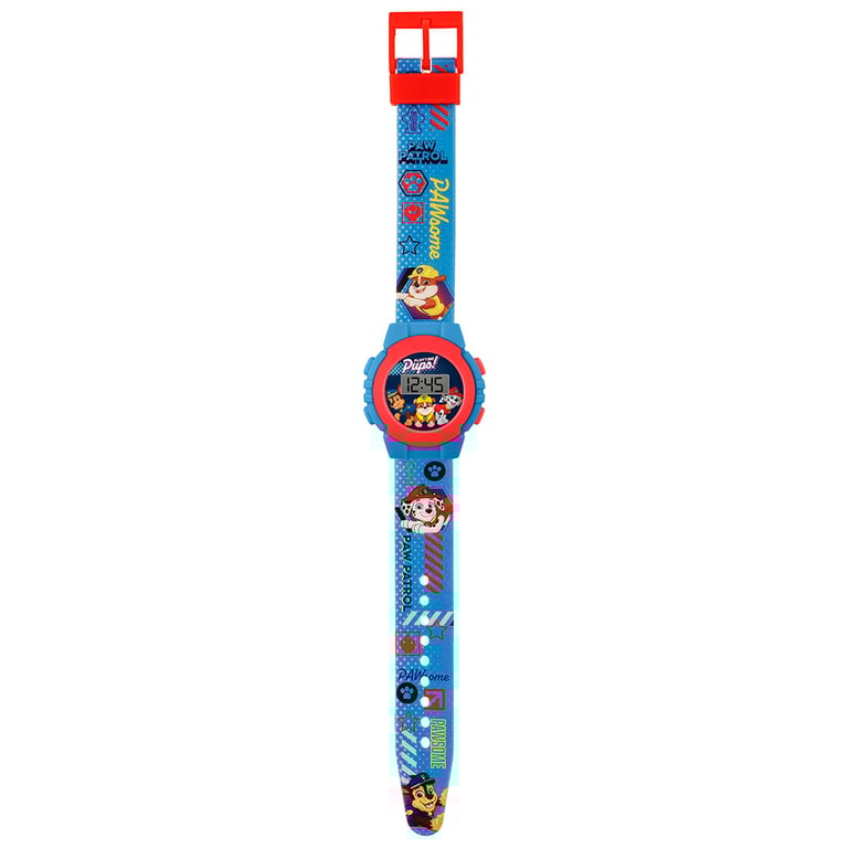 Paw Patrol Kids Digital Watch - Vibrant Silicone Strap with Easy to Read Display and 1 Year Guarantee