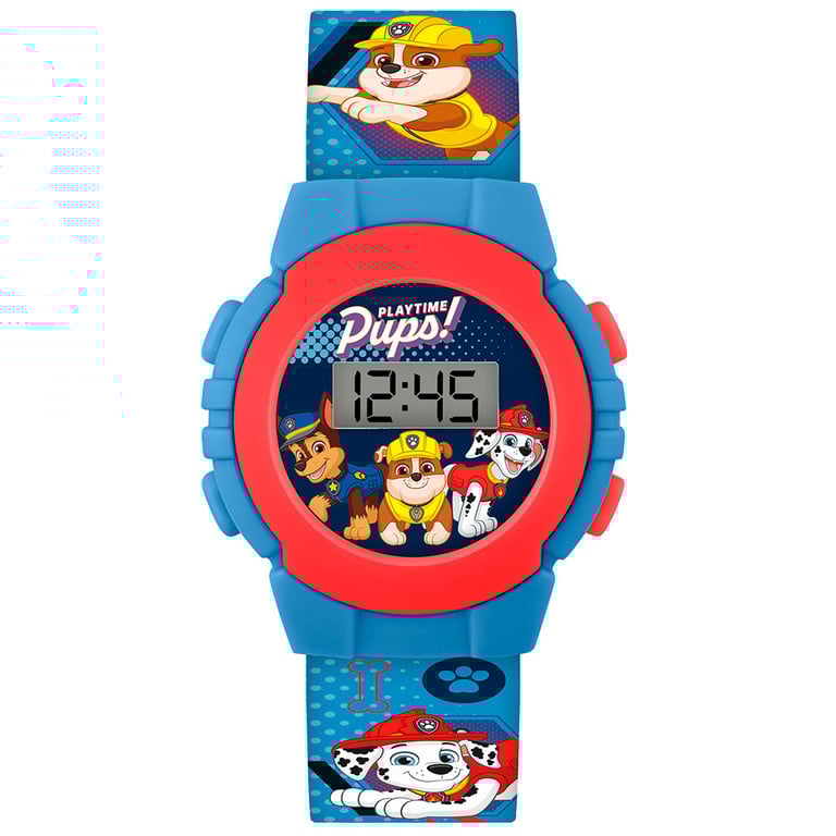 Paw Patrol Kids Digital Watch - Vibrant Silicone Strap with Easy to Read Display and 1 Year Guarantee