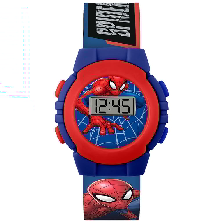 Spider-Man Kids Digital Watch - Easy Read Display, Vibrant Strap, 1 Year Guarantee