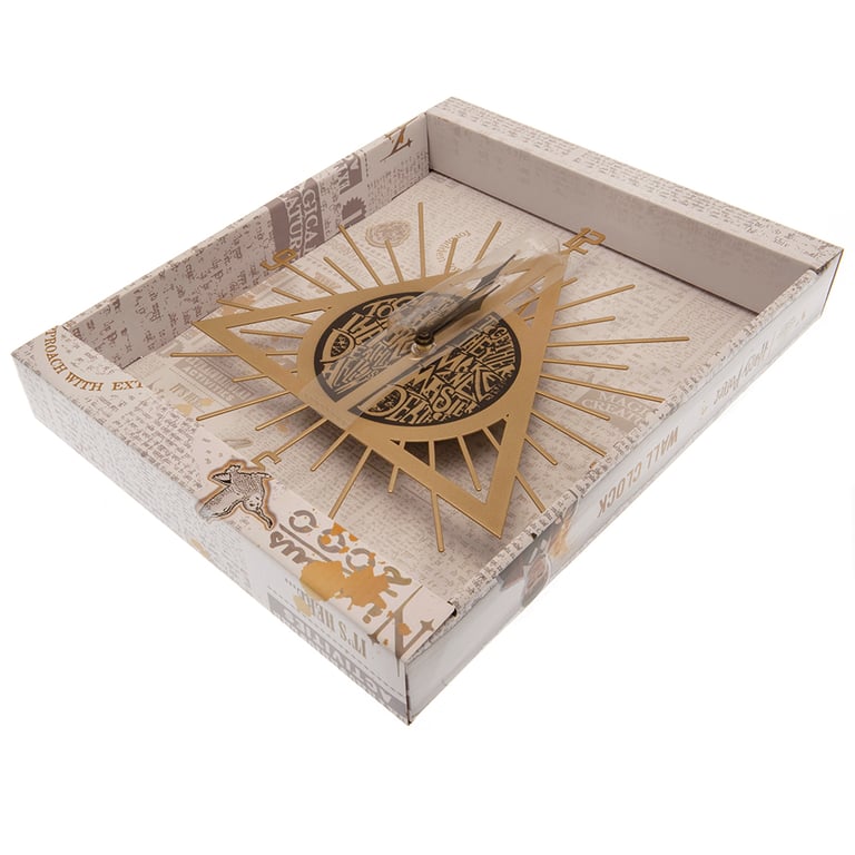 Harry Potter Deathly Hallows Premium Metal Wall Clock - Modern Quartz Movement