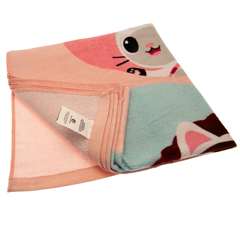 Gabby s Dollhouse 100 Cotton Velour Beach Towel - A-Meow-Zing Friends
