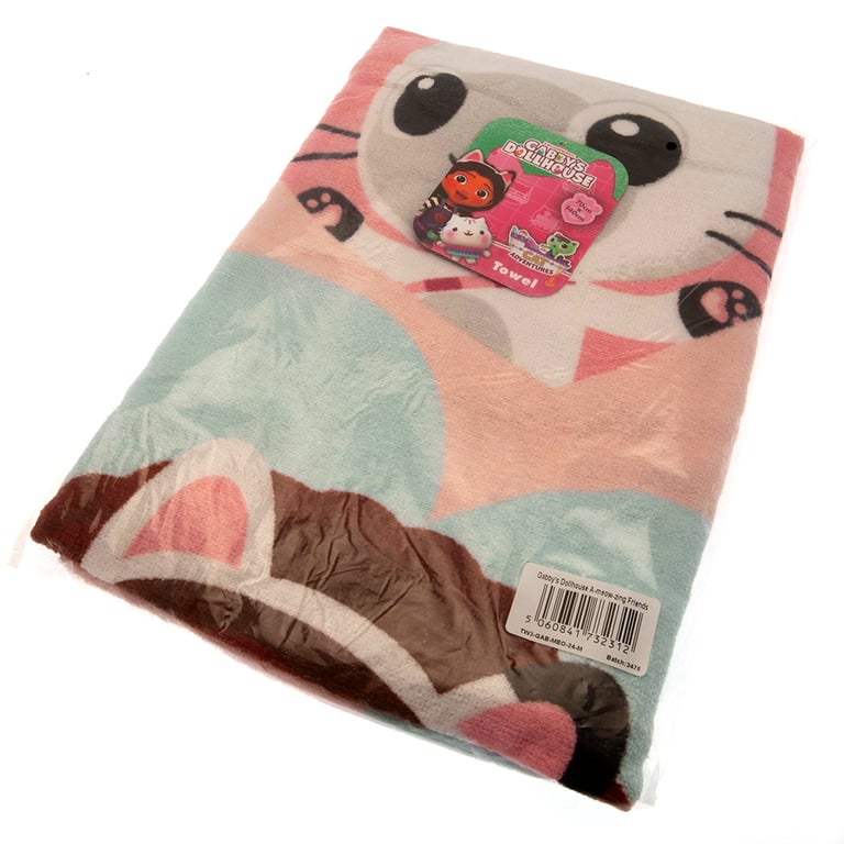 Gabby s Dollhouse 100 Cotton Velour Beach Towel - A-Meow-Zing Friends