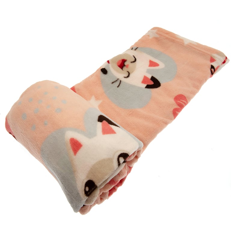 Gabby s Dollhouse 100 Polyester Fleece Blanket - Bright, Colorful Hearts & Stars Design