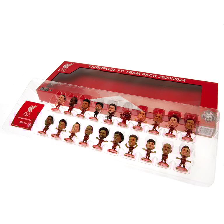 Liverpool FC 20 Player Team Pack - Limited Edition Collectors Figurines in Classic Home Kit