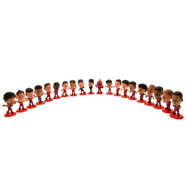 Liverpool FC 20 Player Team Pack - Limited Edition Collectors Figurines in Classic Home Kit