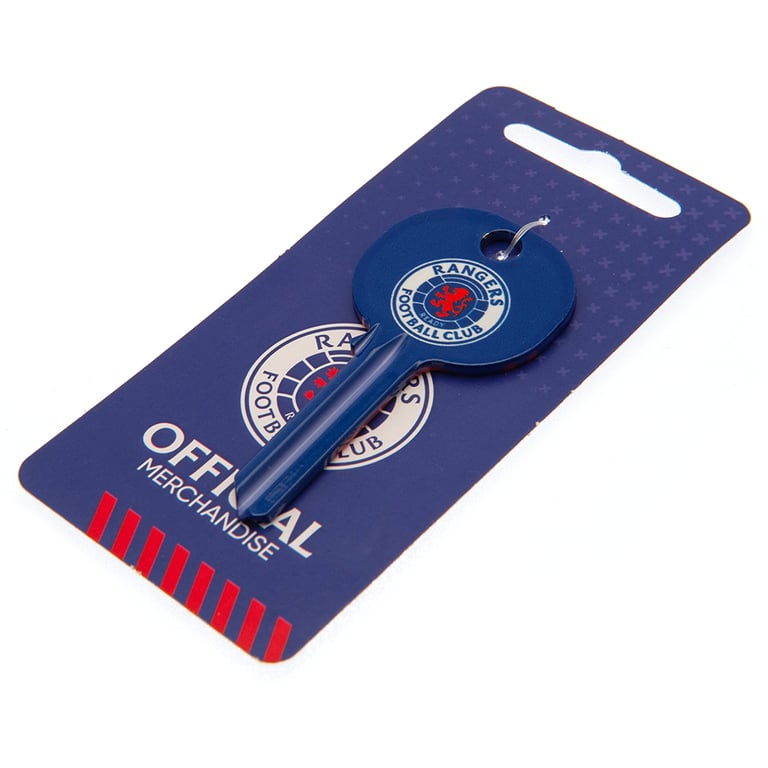 Rangers FC Crest Door Key - Club Crest Featured Blank Key for Home Decoration