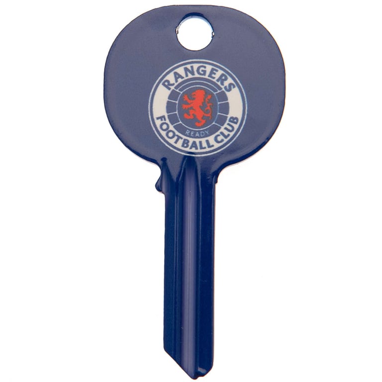Rangers FC Crest Door Key - Club Crest Featured Blank Key for Home Decoration
