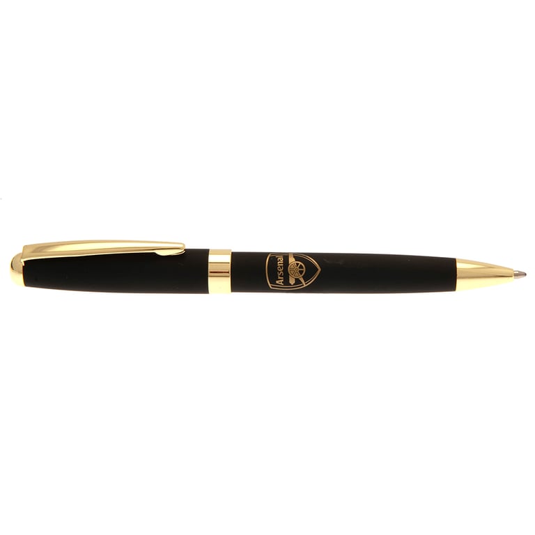 Arsenal FC Matte Black Pen with Gold Detail and Magnetic Roll Case
