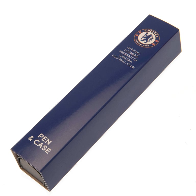 Chelsea FC Executive Metal Ballpoint Pen with Gold Crest and Magnetic Case