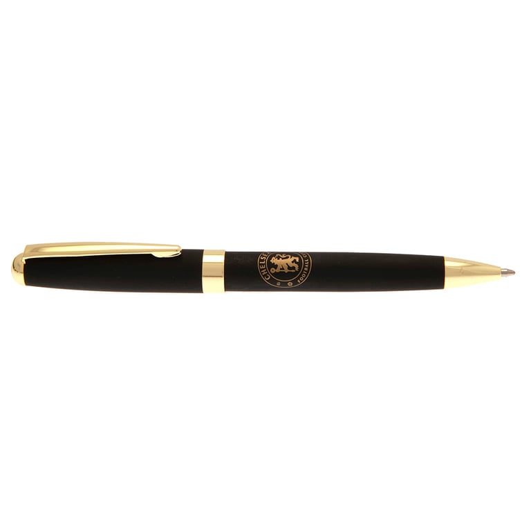 Chelsea FC Executive Metal Ballpoint Pen with Gold Crest and Magnetic Case