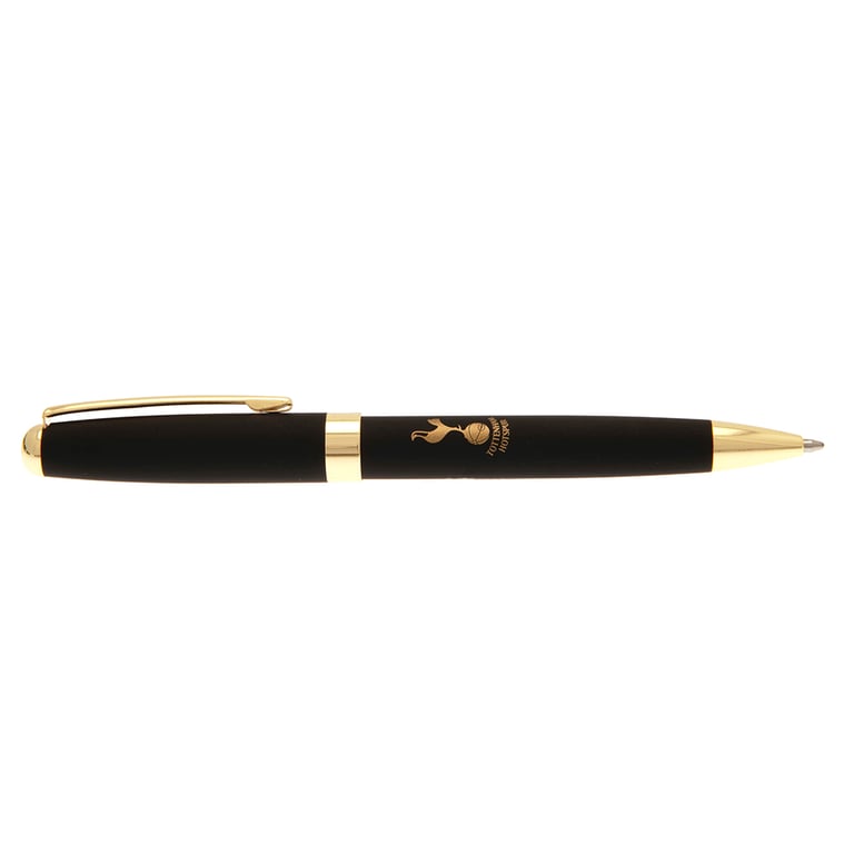 Tottenham Hotspur FC Executive Pen & Roll Case - Matte Black Finish with Gold Detail and Magnetic Closure