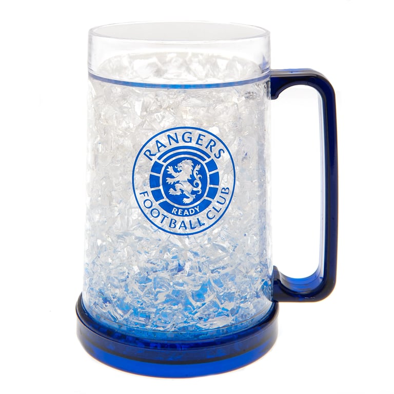 Rangers FC Double Walled Gel Filled Freezer Mug - Blue Frosted Design