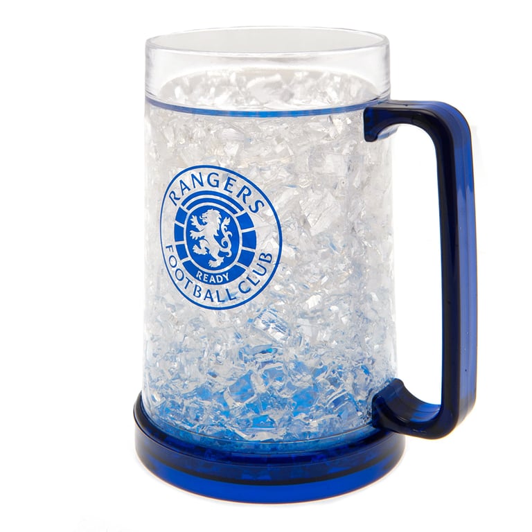 Rangers FC Double Walled Gel Filled Freezer Mug - Blue Frosted Design