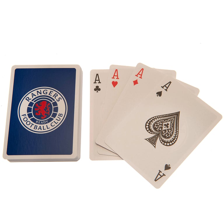 Rangers FC Quality Linen Playing Cards Featuring Club Crest
