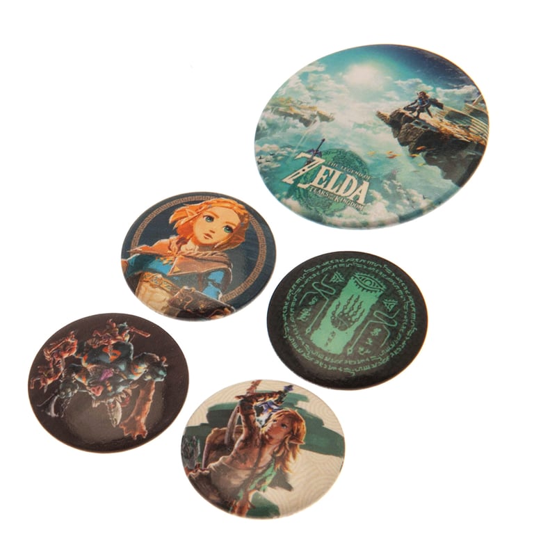 The Legend of Zelda Button Badge Set - Eye-Catching School Bag & Clothing Accessory