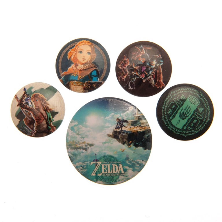 The Legend of Zelda Button Badge Set - Eye-Catching School Bag & Clothing Accessory