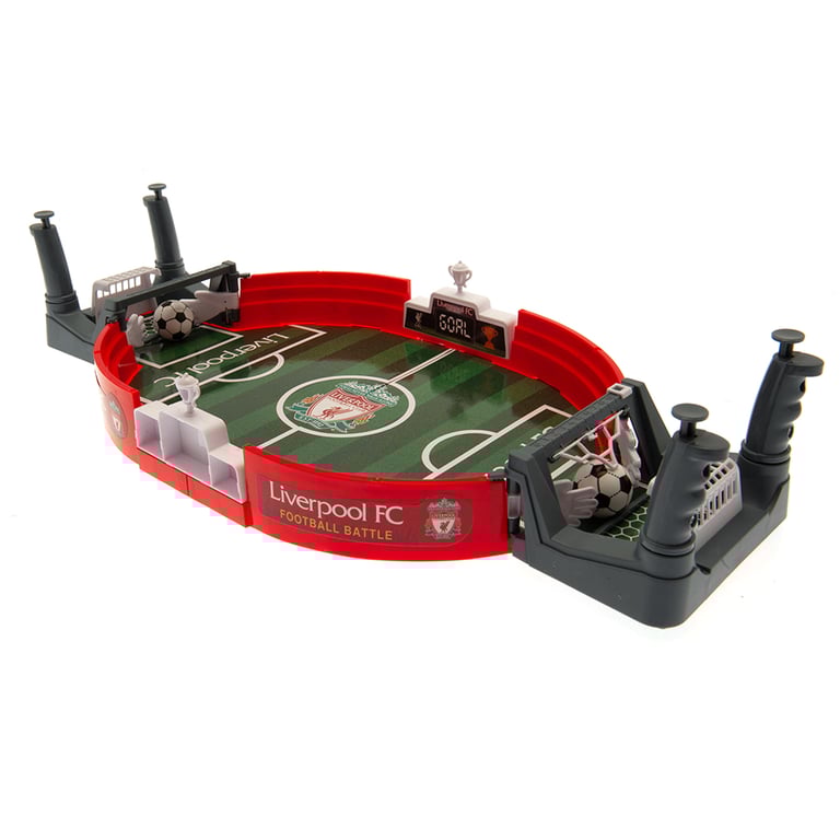 Liverpool FC Mini Table Top Football Game with Branded Pitch Design and Sliding Score Indicator