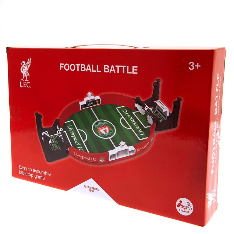 Liverpool FC Mini Table Top Football Game with Branded Pitch Design and Sliding Score Indicator