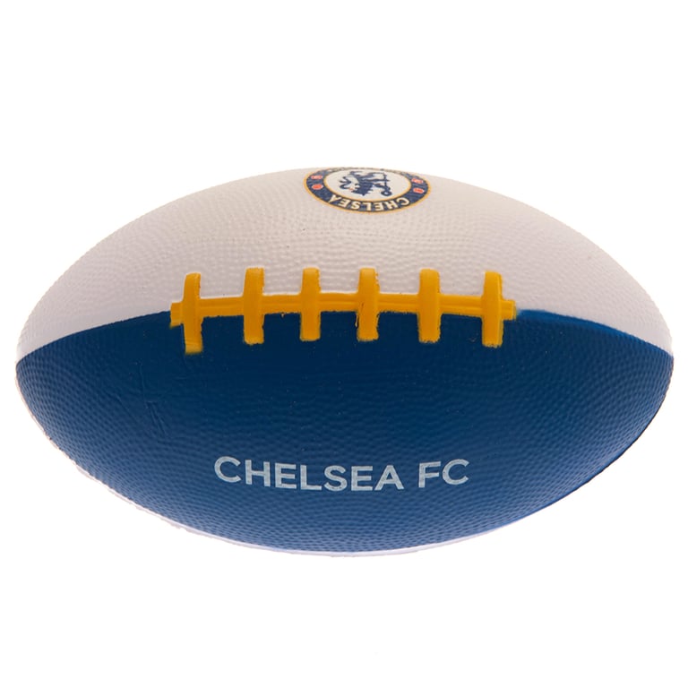 Chelsea FC Mini Foam American Football - Lightweight, Soft Texture, Full Colour Crest