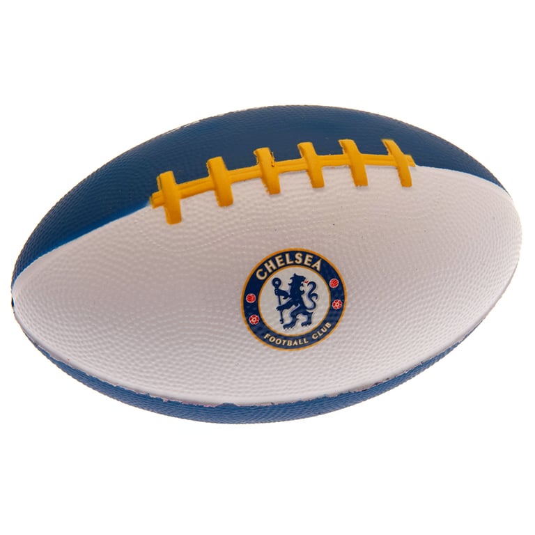 Chelsea FC Mini Foam American Football - Lightweight, Soft Texture, Full Colour Crest