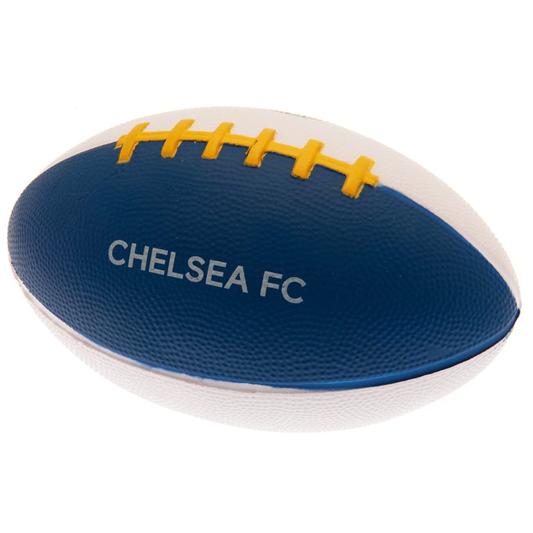 Chelsea FC Mini Foam American Football - Lightweight, Soft Texture, Full Colour Crest