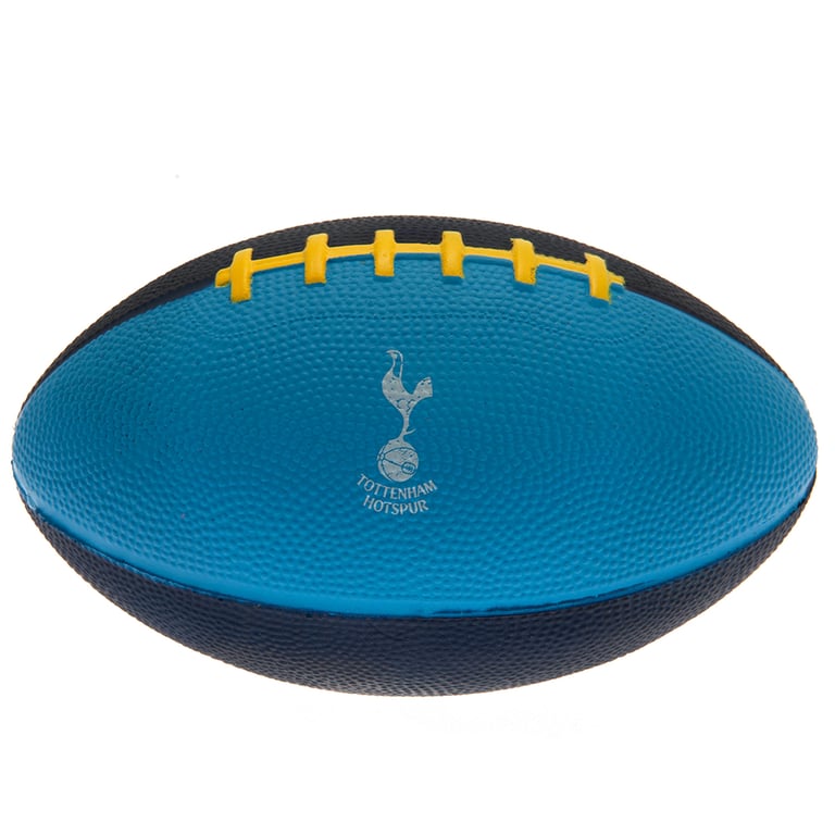 Tottenham Hotspur FC Mini Foam American Football - Soft Textured Navy Blue & Sky Blue Ball with White Crest