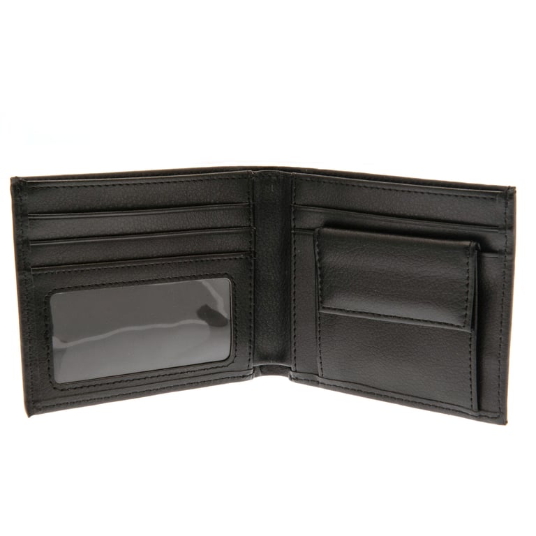 Rangers FC Embroidered Black PU Wallet - 3 Card Slots & Note Pockets