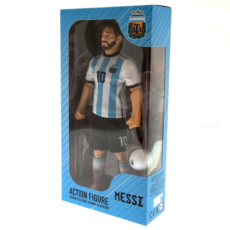 Argentina 30cm Lionel Messi Detailed Action Figure with Argentina Team Kit & Ball