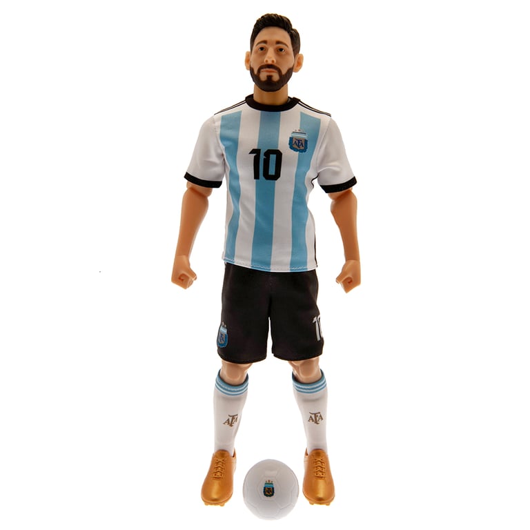 Argentina 30cm Lionel Messi Detailed Action Figure with Argentina Team Kit & Ball
