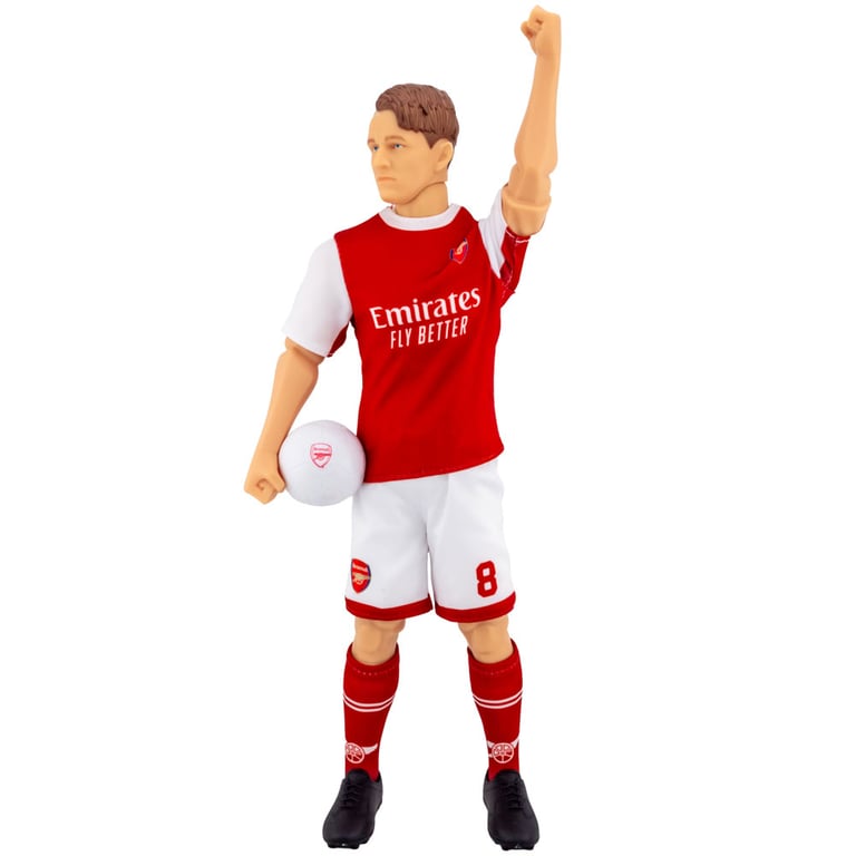 Arsenal FC Martin Odegaard Action Figure - 6 Point Articulation & Team Kit Detailing