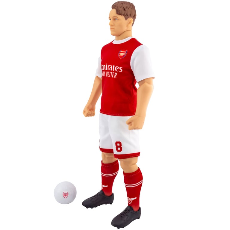 Arsenal FC Martin Odegaard Action Figure - 6 Point Articulation & Team Kit Detailing