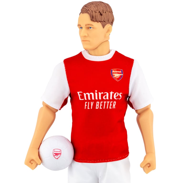 Arsenal FC Martin Odegaard Action Figure - 6 Point Articulation & Team Kit Detailing
