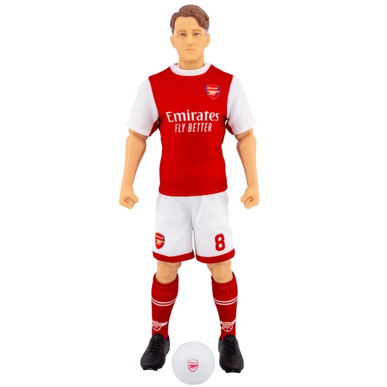 Arsenal FC Martin Odegaard Action Figure - 6 Point Articulation & Team Kit Detailing