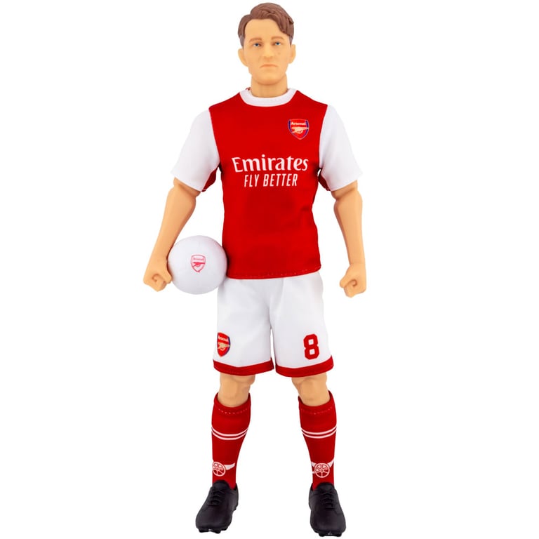 Arsenal FC Martin Odegaard Action Figure - 6 Point Articulation & Team Kit Detailing
