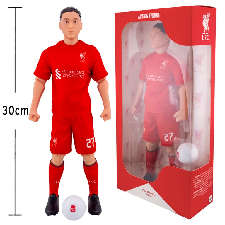 Liverpool FC Nunez 27 Numbered Action Figure with 6 Points of Articulation