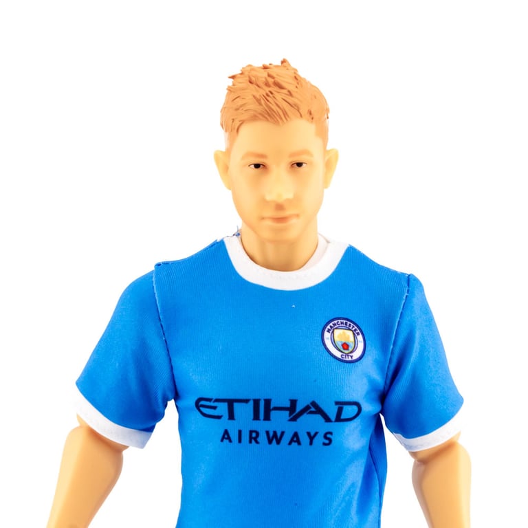 Manchester City FC De Bruyne 6-Point Articulation Action Figure with Team Kit and Number 17