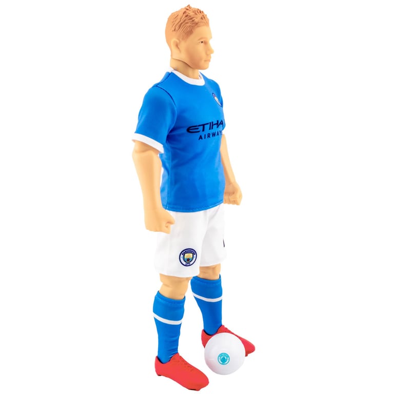 Manchester City FC De Bruyne 6-Point Articulation Action Figure with Team Kit and Number 17