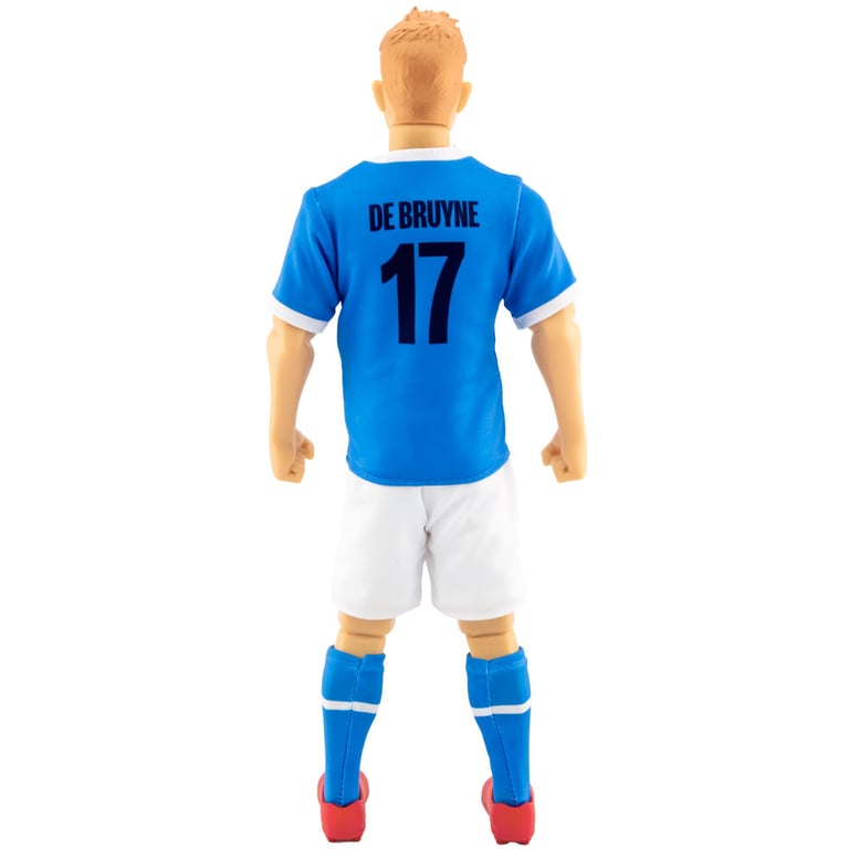 Manchester City FC De Bruyne 6-Point Articulation Action Figure with Team Kit and Number 17