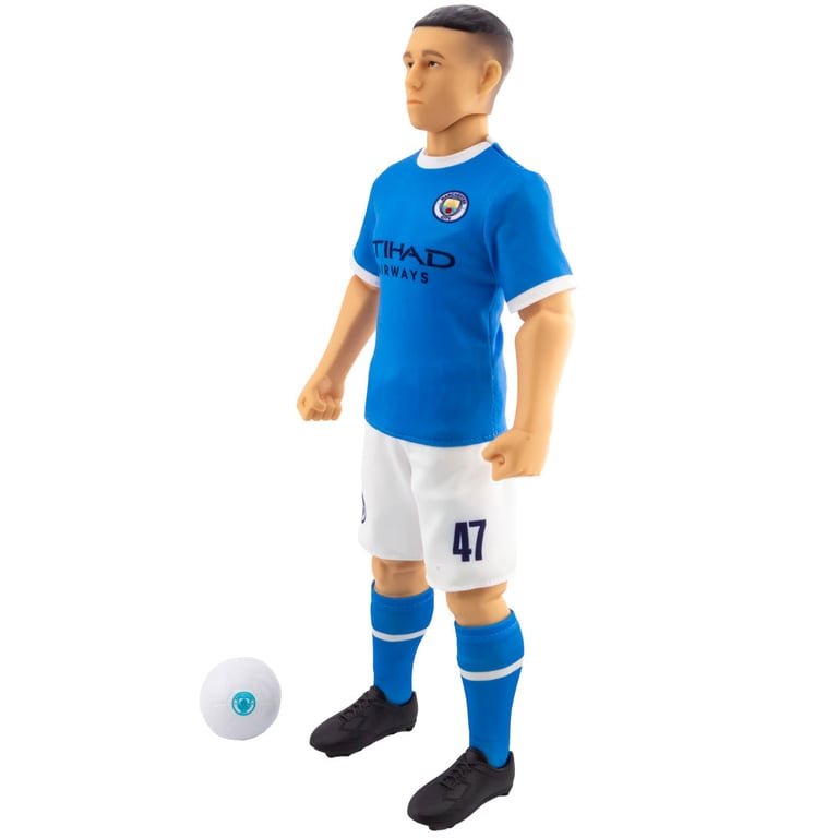 Manchester City FC Foden Action Figure - 6 Point Articulation with City Team Kit and Number 47