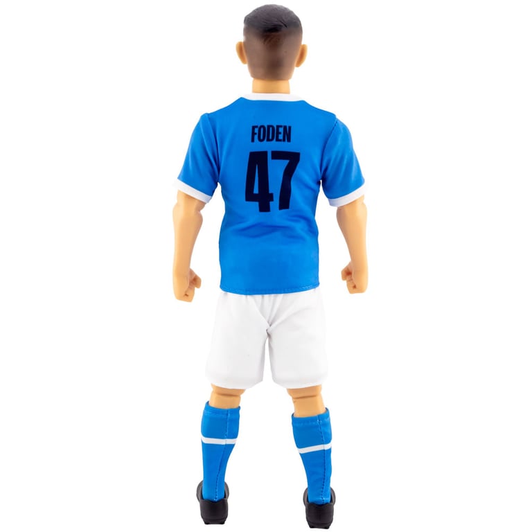 Manchester City FC Foden Action Figure - 6 Point Articulation with City Team Kit and Number 47